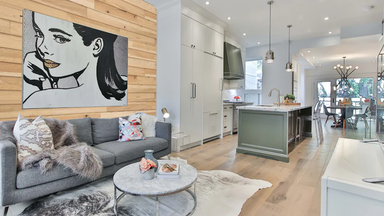 Wandverkleidung Holz planeo Woodwall Easyfix - Eiche Natur