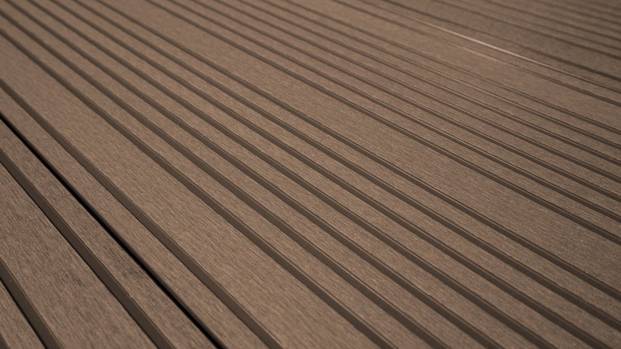Complete set TitanWood 4m XL plank dark brown 12m² incl. Alu-UK