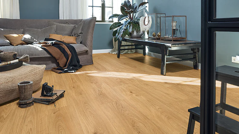 MEISTER Stratifié - MeisterDesign LD 250 Chêne riverain miel 7127 | gaufrage synchrone (600002-1288244-07127)