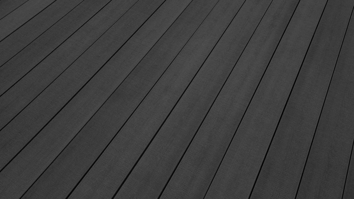Complete set TitanWood 4m solid plank wood structure dark grey 48.2m² incl. Alu-UK