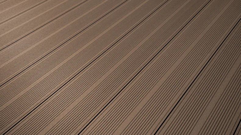 Komplett-Set TitanWood 4m XL Diele dunkelbraun 76.5m² inkl. Alu-UK