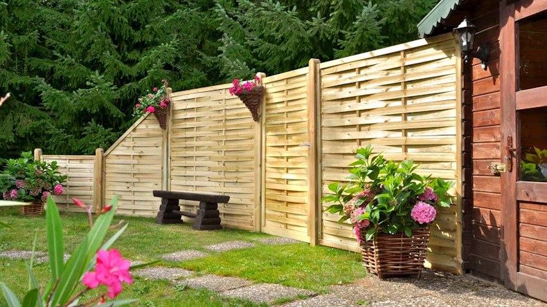 planeo TerraWood - BLEND Clôture à lamelles pin