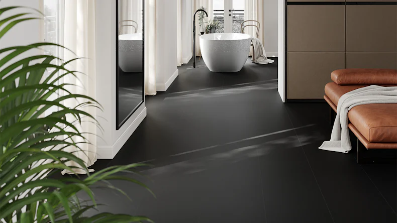 planeo Vinile rigido a incastro - Nero pietra opaco | Isolamento acustico integrato (100P190MT)