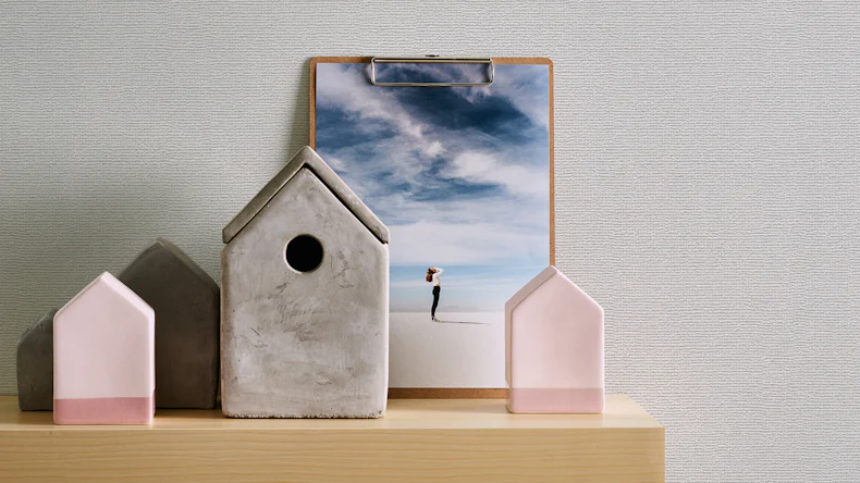 Vinyltapete weiß Modern Uni Meistervlies 2020 815