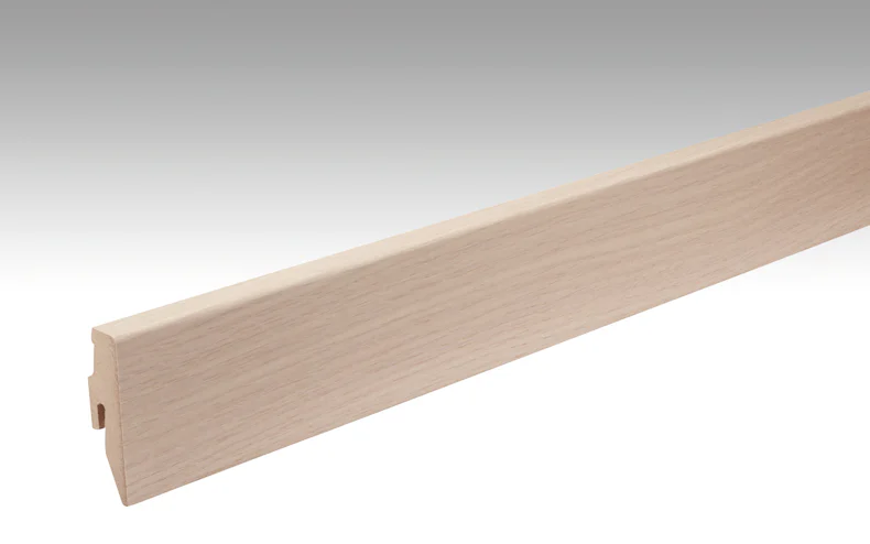 MEISTER Sockelleisten Fußleisten Eiche weiß 1068 - 2380 x 60 x 20 mm (200049-2380-01068 - 1030231068)