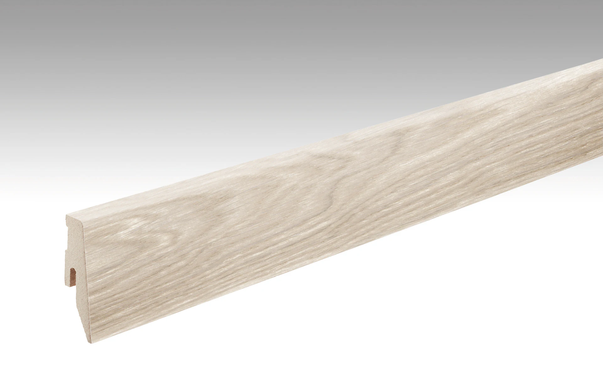 Battiscopa MEISTER rovere sbiancato bianco 1186 - 2380 x 60 x 20 mm