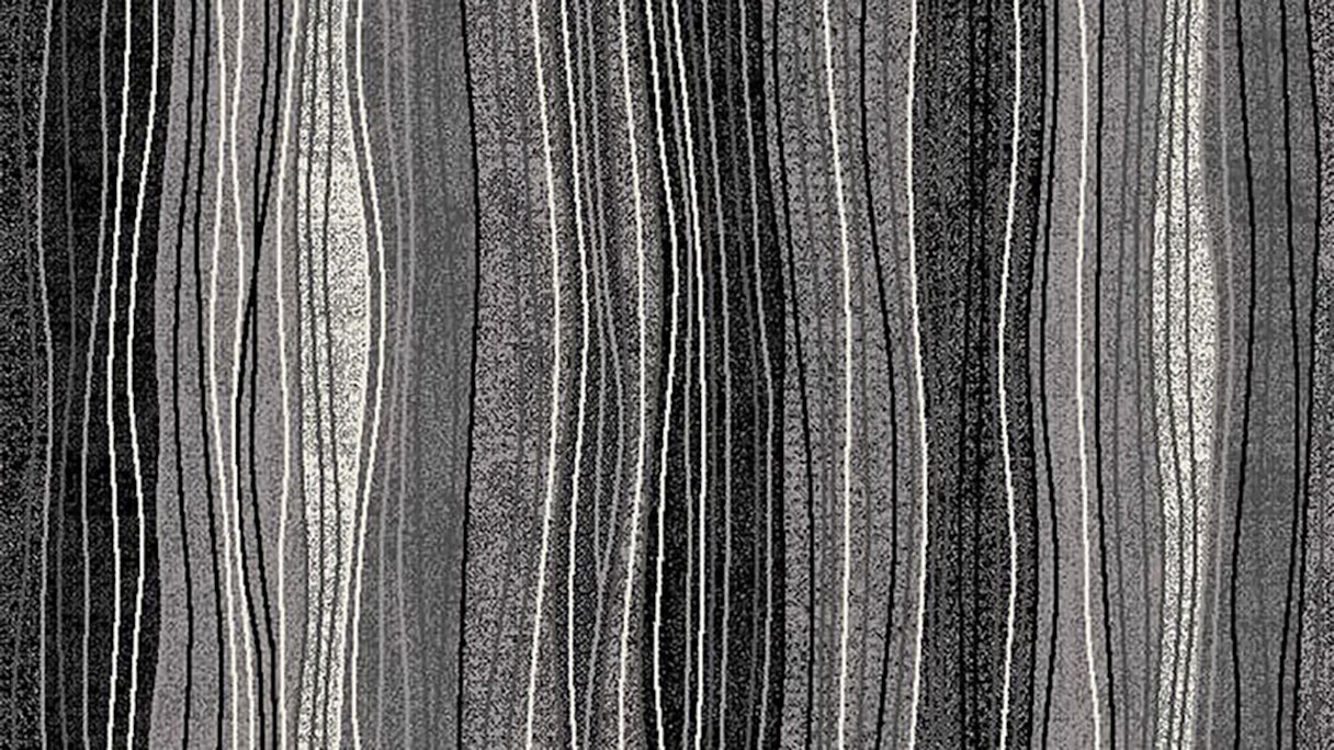 planeo Teppich Streifen Schwarz 80 x 150cm