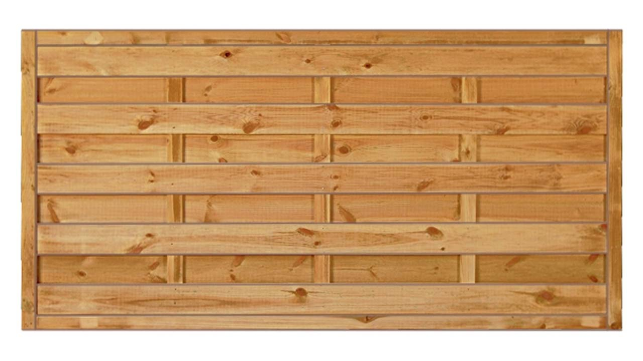 planeo TerraWood - PRIME MAX Clôture à lamelles pin massif 180 x 90 cm