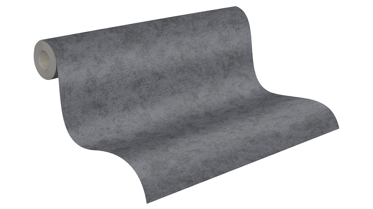 Vinyltapete grau Klassisch Uni Memory 3 093