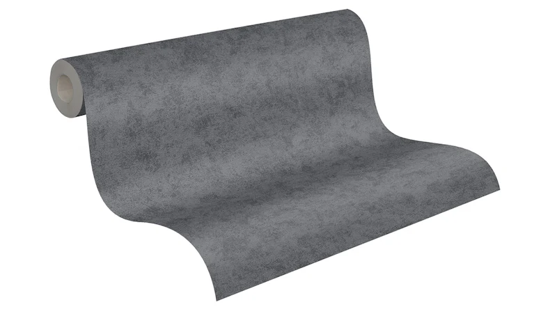 Vinyltapete grau Klassisch Uni Memory 3 093