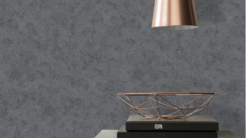 Vinyltapete grau Klassisch Uni Memory 3 093