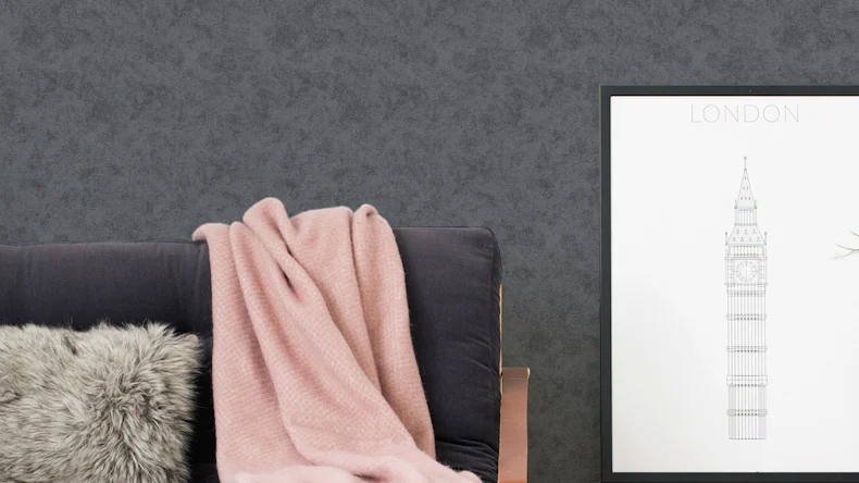 Vinyltapete grau Klassisch Uni Memory 3 093