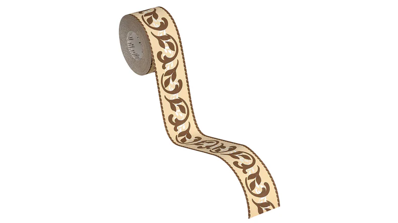 Vinyltapete Bordüre braun Vintage Landhaus Blumen & Natur Only Borders 10 025