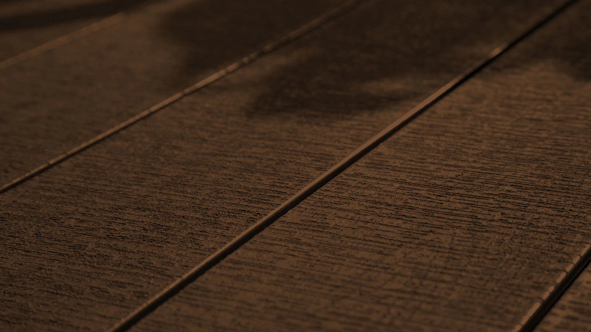 planeo TitanWood - solid plank wood structure dark brown 5m sawed/textured