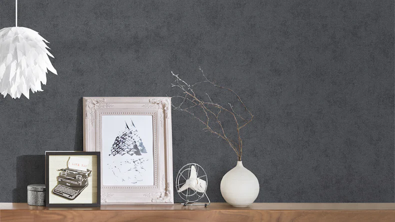 Vinyltapete grau Vintage Uni Memory 3 811