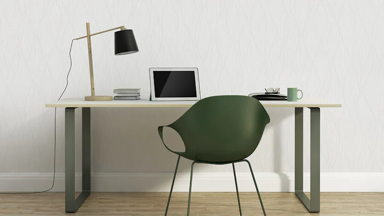 carta da parati in vinile bianco strisce vintage Simply White 211