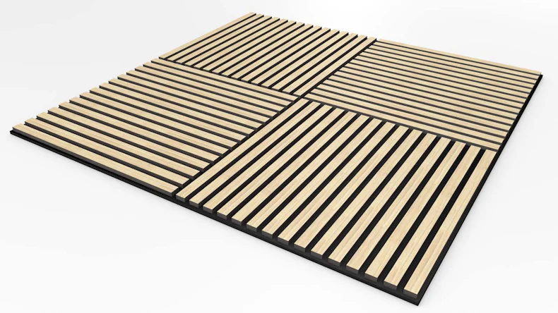 planeo Akustik Wandpaneel ISO - Eiche Hell 60x60cm