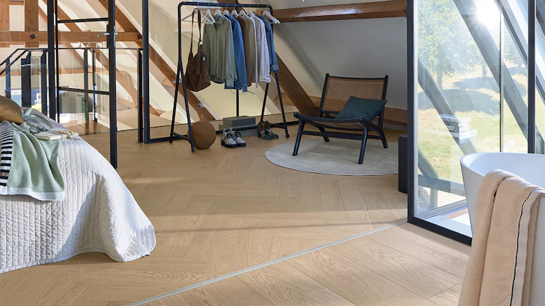 MEISTER Lindura-Holzboden HS 500 - 20232 Eiche classic sandgrau ultramattlackiert 700 x 140 x 11 mm (500010-0700140-20232)