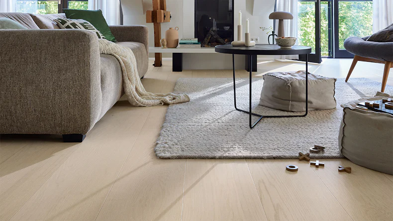 MEISTER Lindura-Holzboden HD 400 - 20229 Eiche natur perlweiß ultramattlackiert 2200 x 270 x 11 mm (500214-2200270-20229)