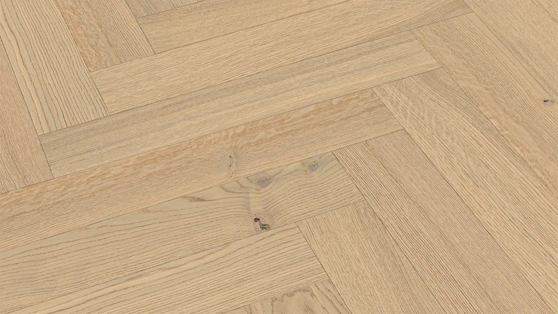 MEISTER Lindura-Holzboden HS 500 - 20231 Eiche classic cremeweiß ultramattlackiert 700 x 140 x 11 mm (500010-0700140-20231)