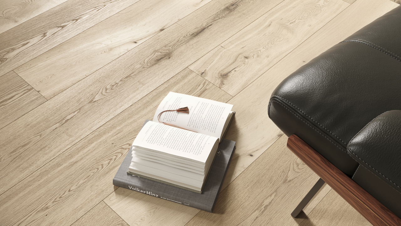 SKAVA Parkett - Eiche Stockholm 2200 x 220 mm | weiss geölt (GT-2200220-WG)