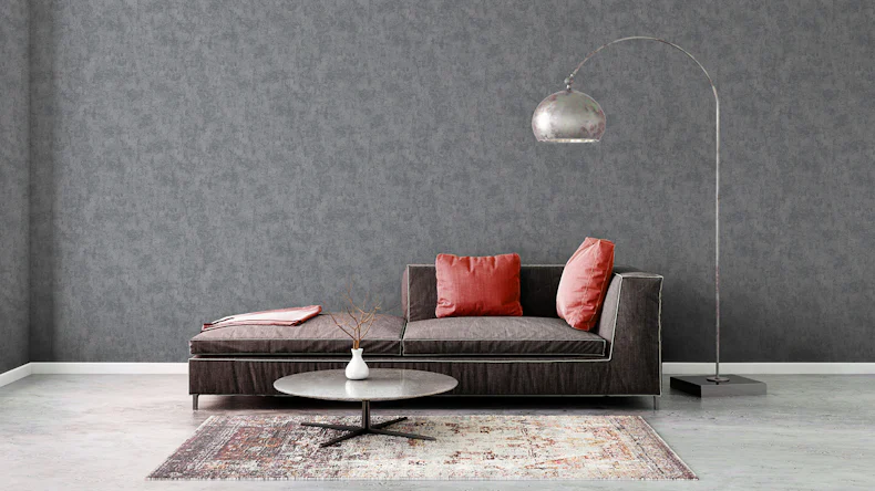 Vinyltapete grau Modern Uni Elements 019