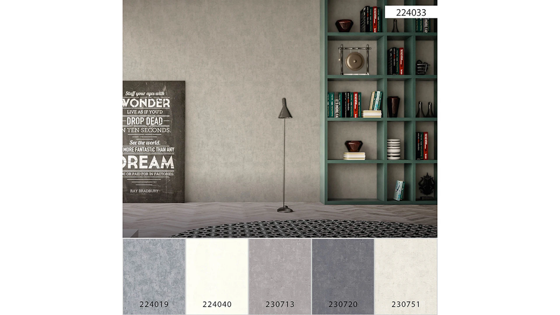 vinyl wallpaper grey modern uni elements 033