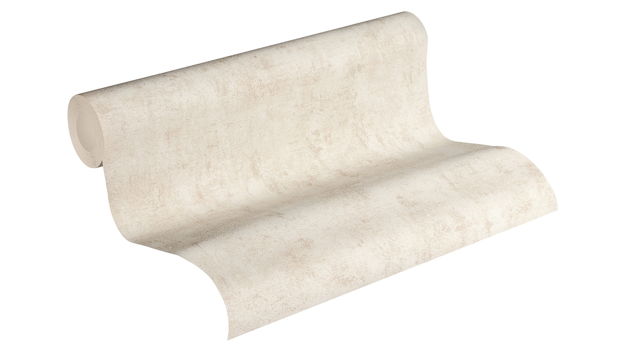 carta da parati in vinile crema moderna uni used look 057