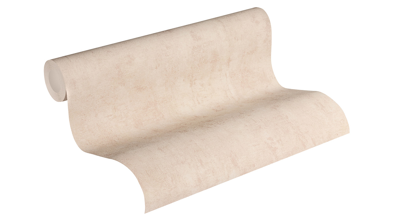 carta da parati in vinile beige moderno uni used look 064