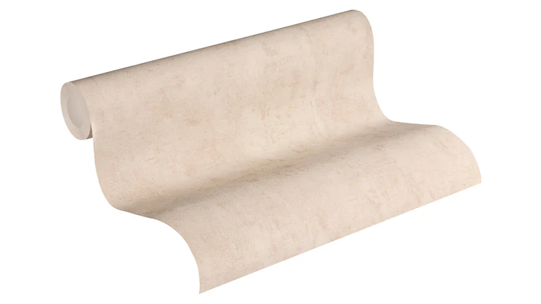 carta da parati in vinile beige moderno uni used look 064