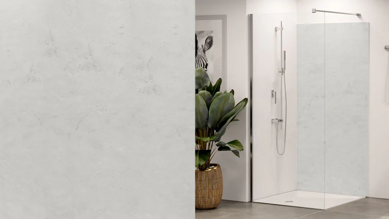 planeo Wallboard - Light Grey Matt - 250 x 100 cm