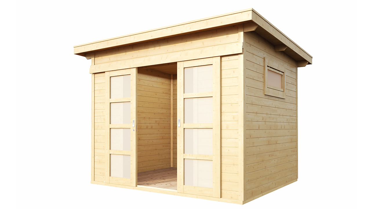 planeo abri de jardin - Maison système Pulti 28 ST-B nature