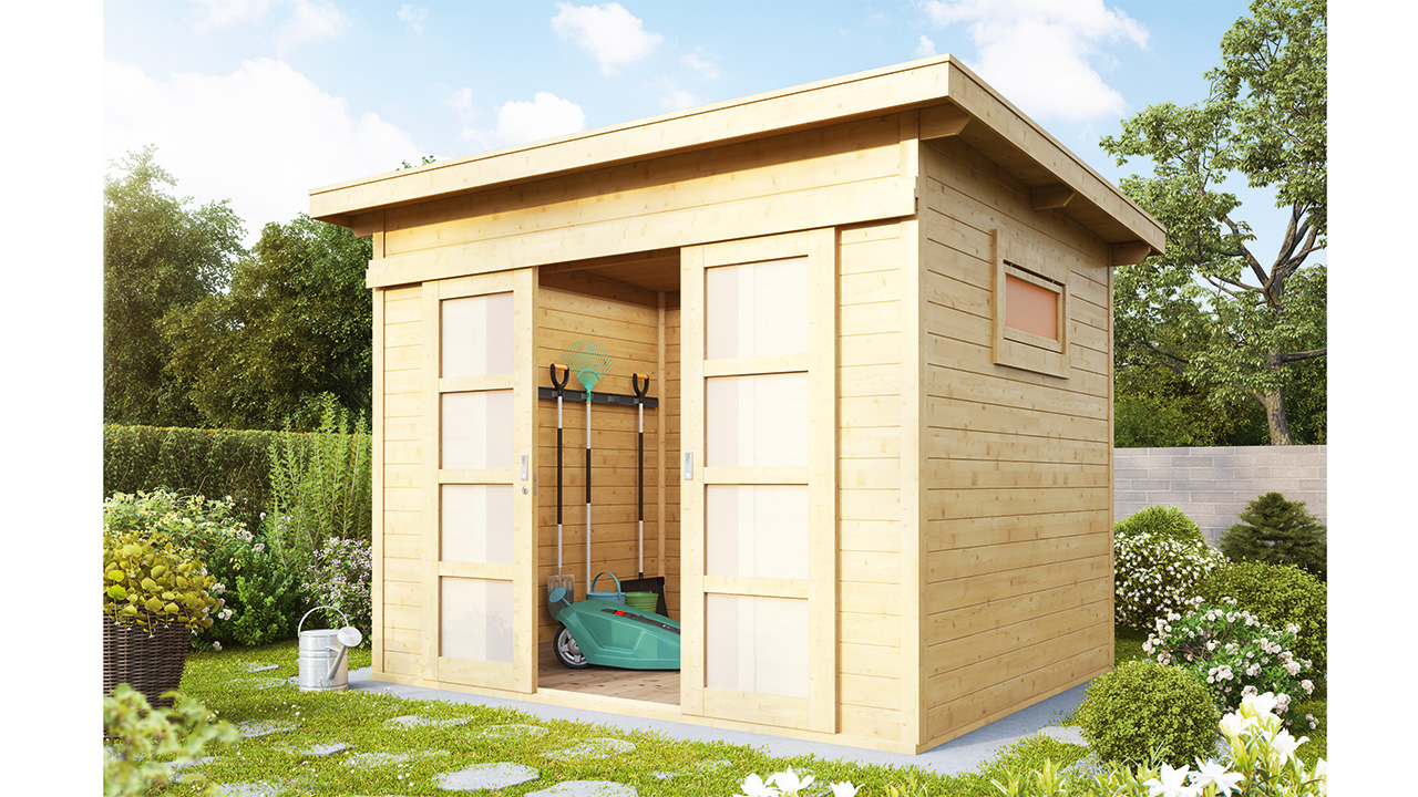 planeo abri de jardin - Maison système Pulti 28 ST-B nature