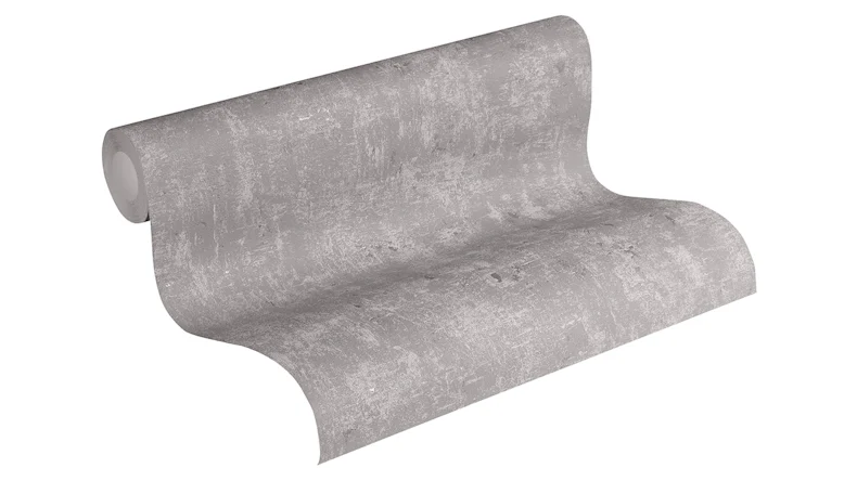 Vinyltapete grau Modern Uni Used Look 713