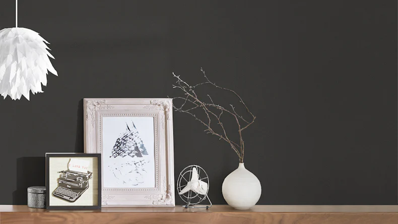 carta da parati in vinile nero moderno uni Il Decoro 942