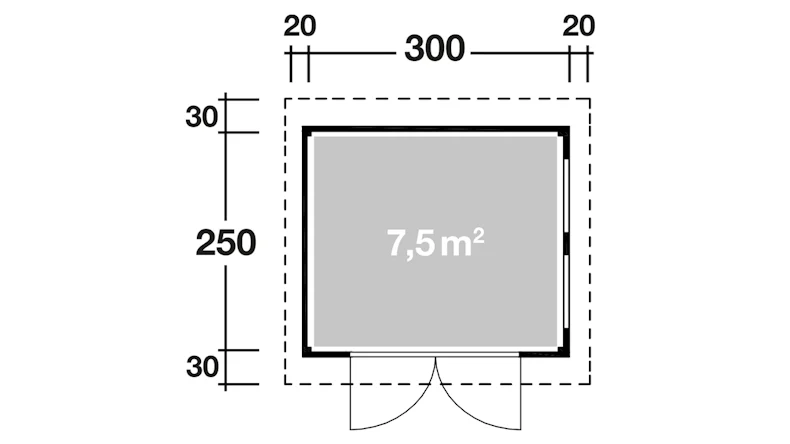 planeo Gartenhaus - Systemhaus Varianta A oder B basic
