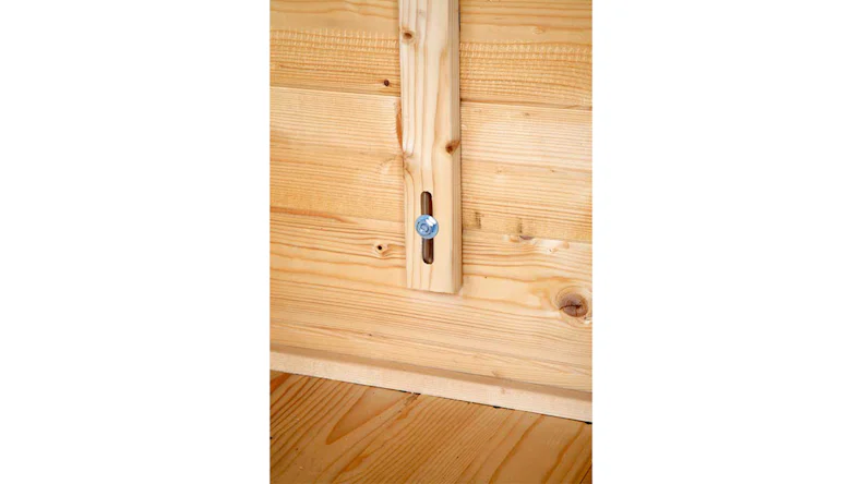 planeo abri de jardin - Maison système Varianta B avec SD/mur arrière/plancher de terrasse 250 cm