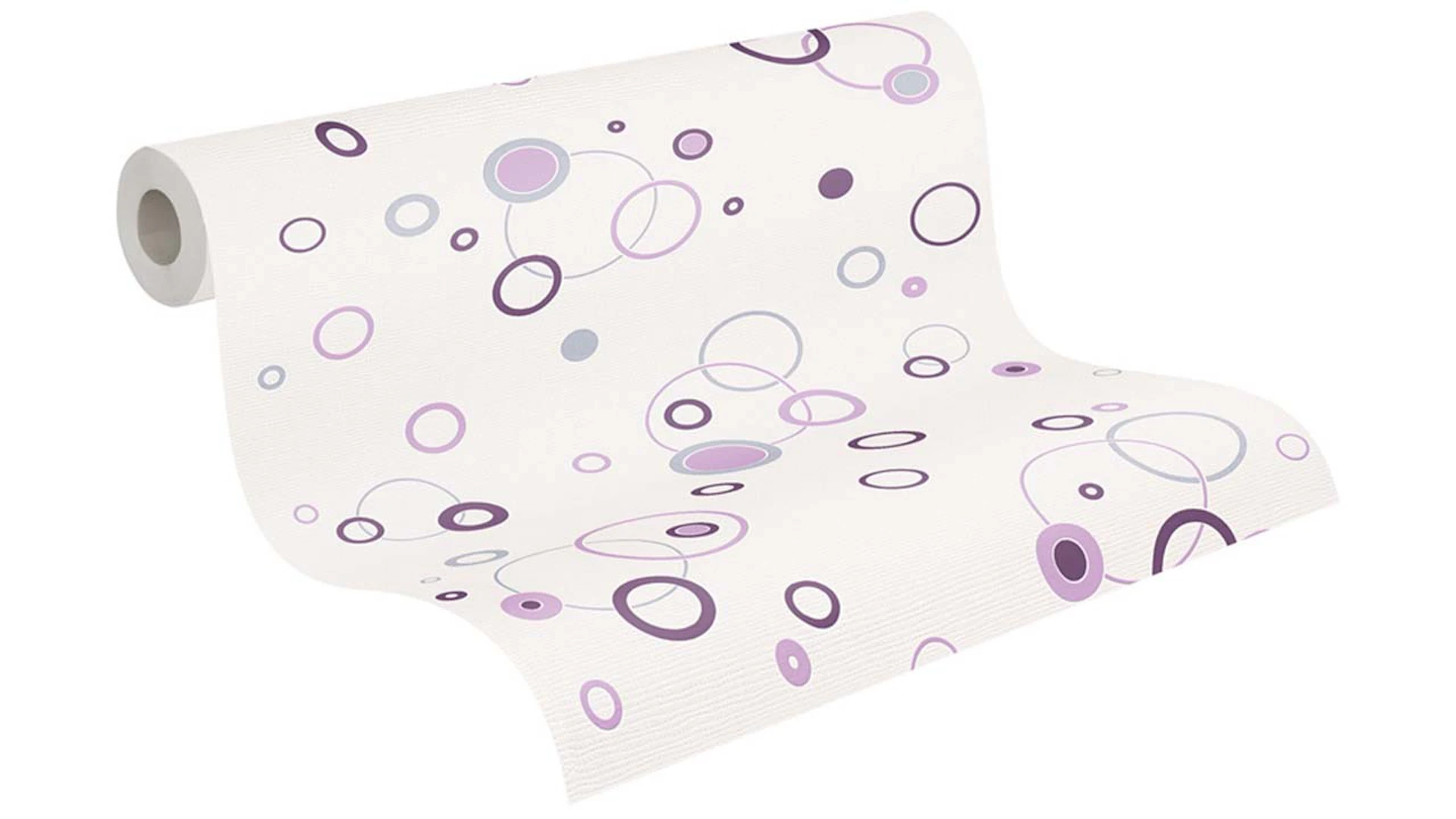 Profiled Wallpaper Single Sheet Dots Classic Purple 733