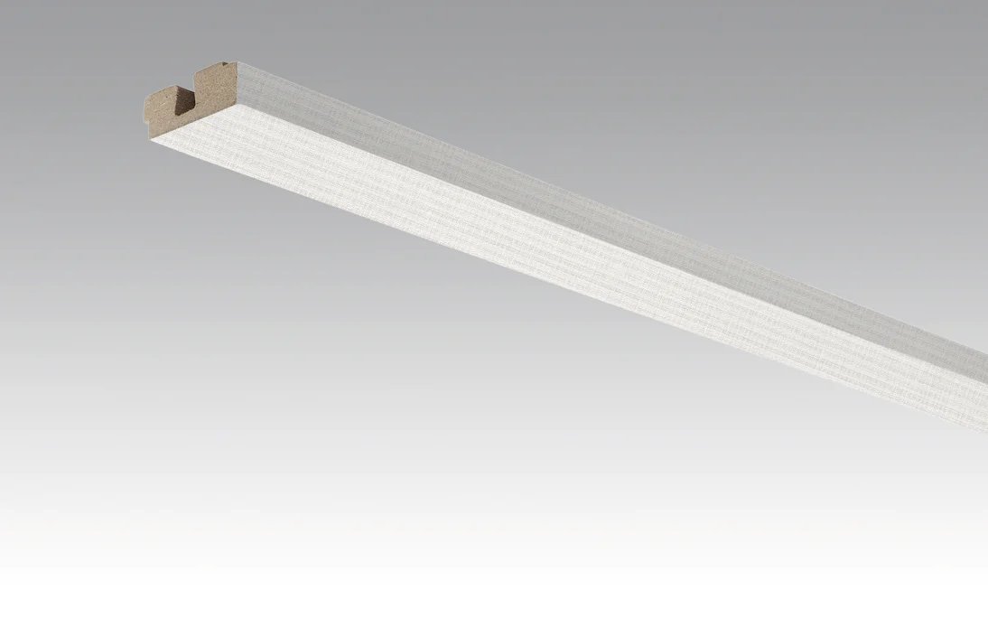 MEISTER skirting boards ceiling trims stainless steel DF 063 - 2380 x 40 x 15 mm (200032-2380-00063)