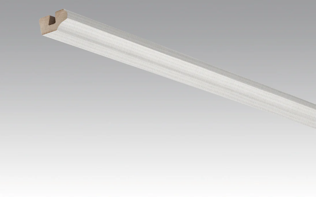 MEISTER skirting boards ceiling trims stainless steel DF 063 - 2380 x 38 x 19 mm (200031-2380-00063)