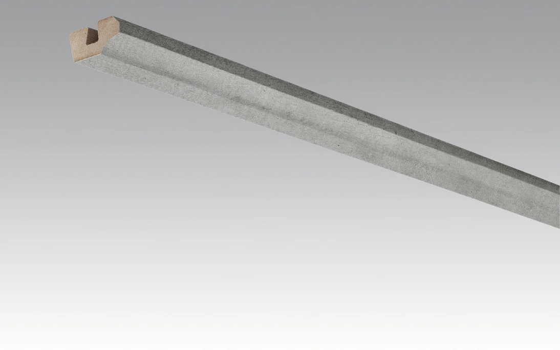 MEISTER Skirting Boards Ceiling Trims Concrete 4045 - 2380 x 38 x 19 mm (200031-2380-04045)