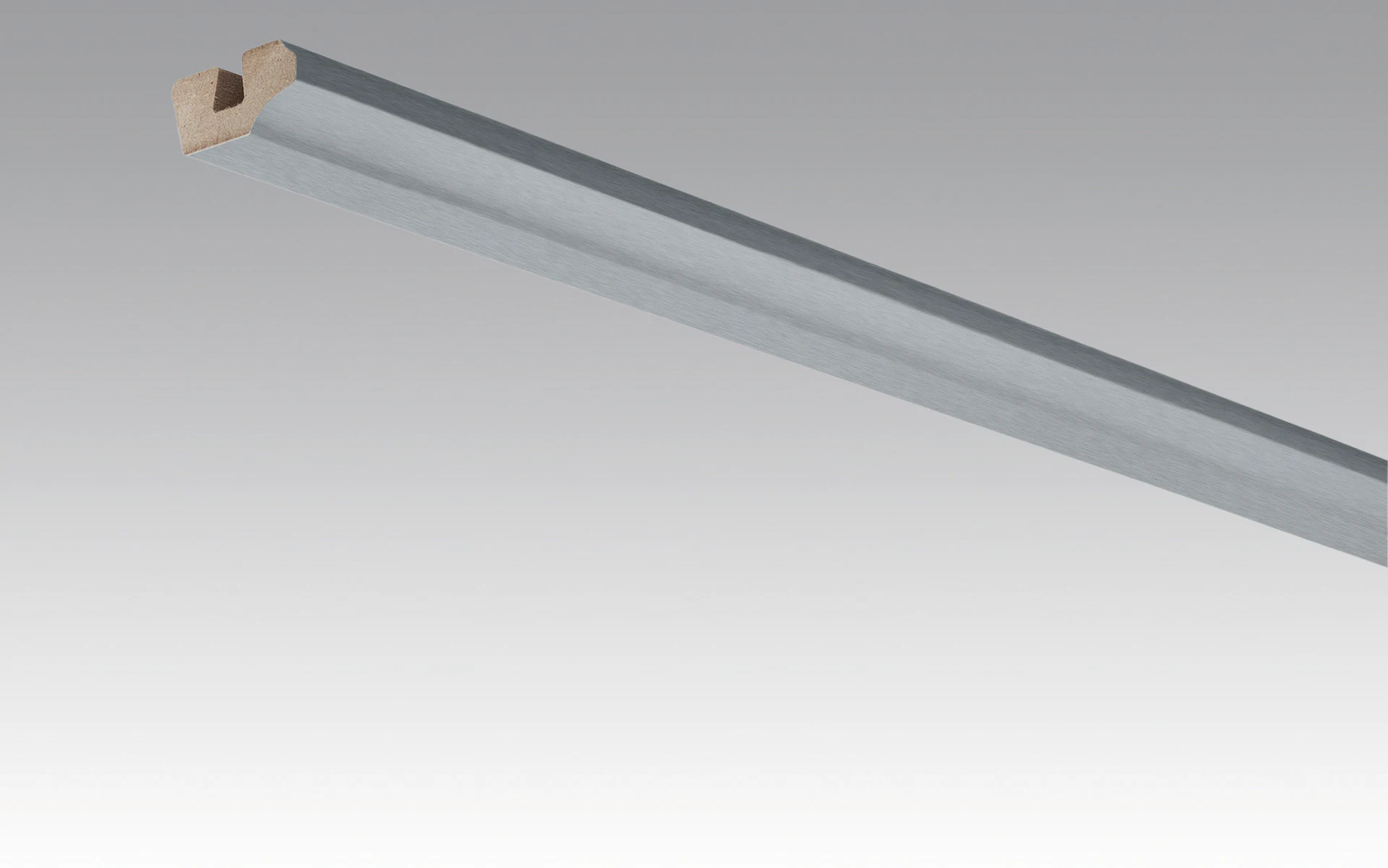 Battiscopa MEISTER battiscopa a soffitto in acciaio inox metallico 4079 - 2380 x 38 x 19 mm (200031-2380-04079)