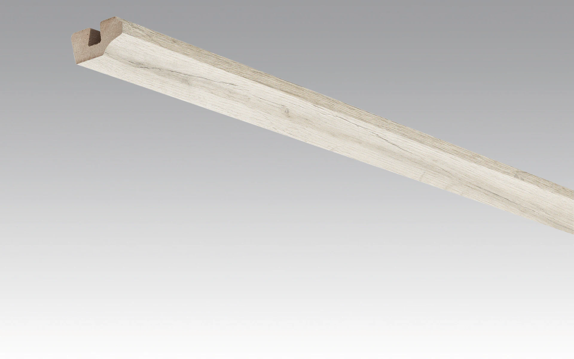 MEISTER skirting boards ceiling trims rustic oak cream-grey 4082 - 2380 x 38 x 19 mm (200031-2380-04082)