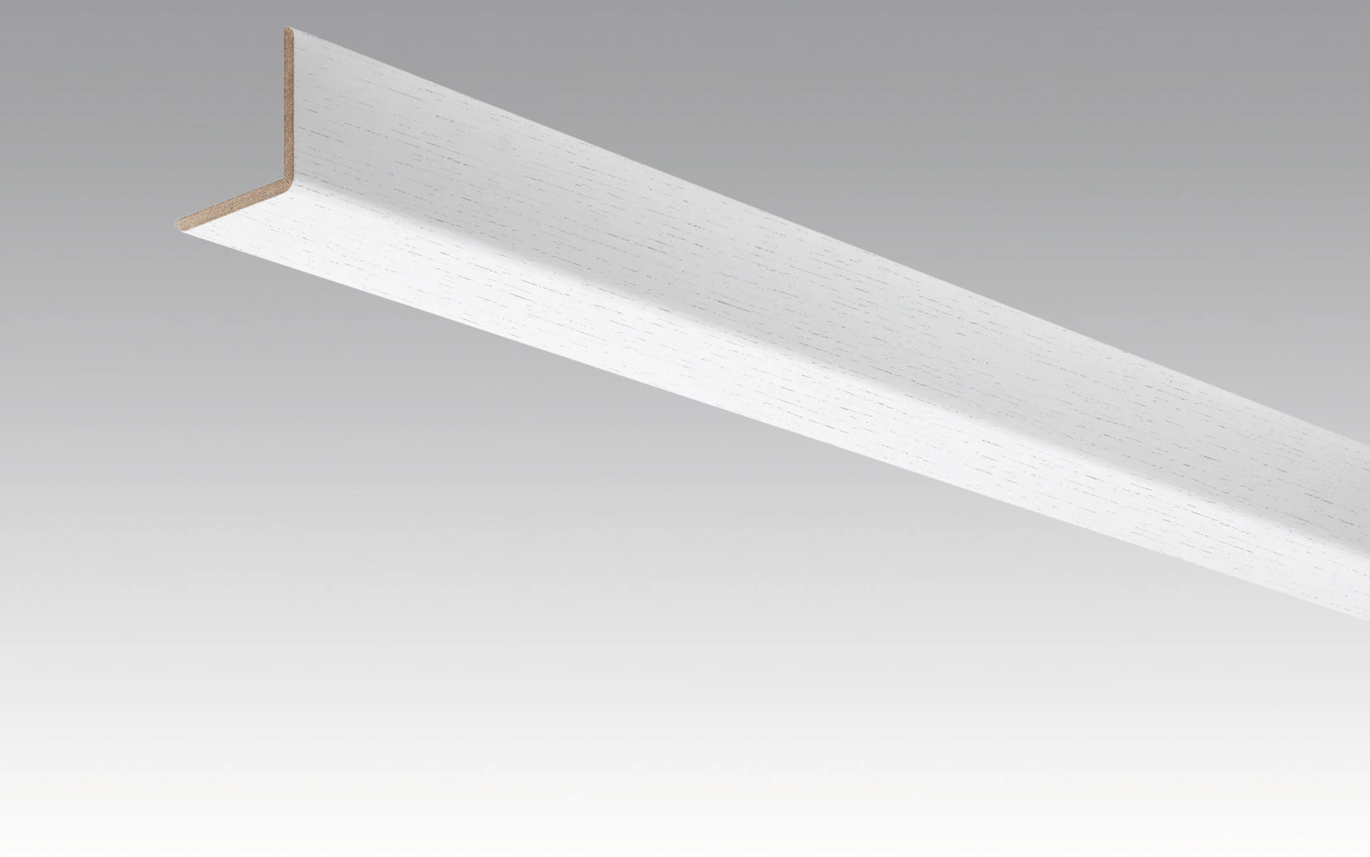 MEISTER Skirting boards Angle skirting Fineline white 4017 - 2380 x 33 x 3.5 mm (200035-2380-04017)