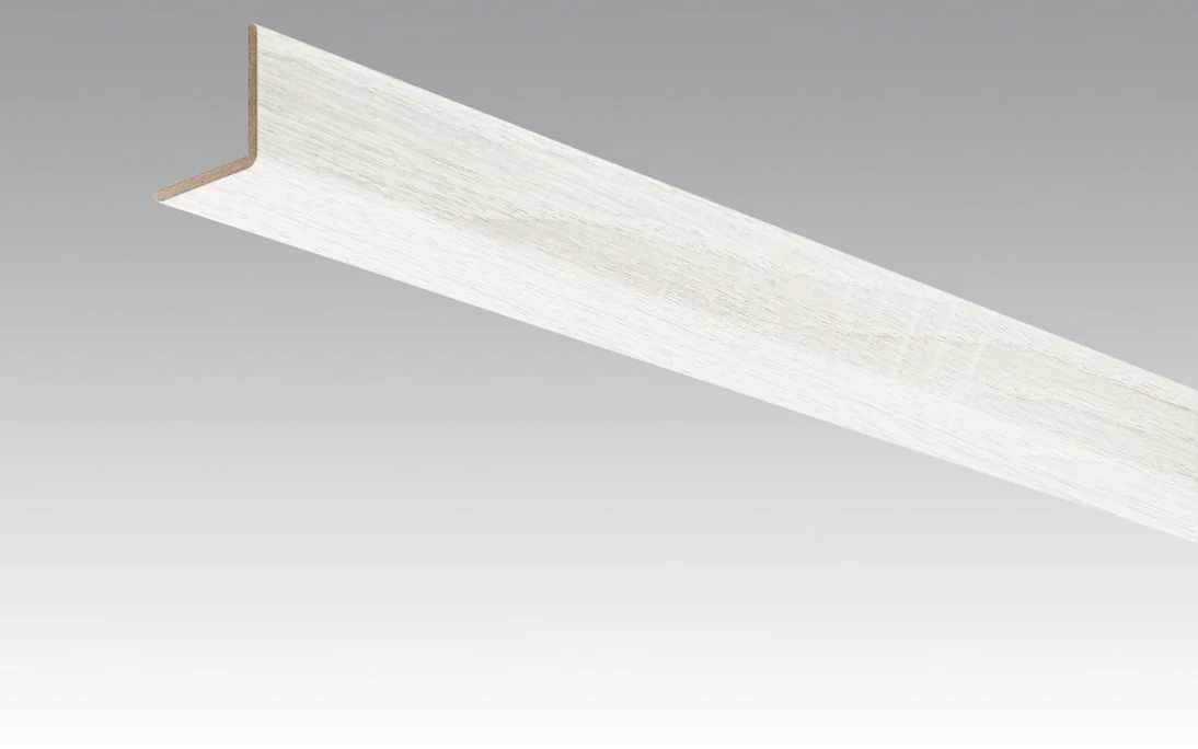 MEISTER Skirting boards Angle skirting oak white opaque 4069 - 2380 x 33 x 3.5 mm (200035-2380-04069)