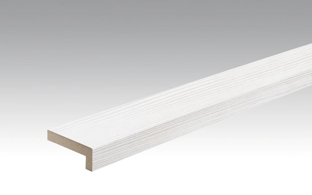 MEISTER plinthes d'angle bandes de recouvrement pin blanc 4005 - 2380 x 60 x 22 mm (200028-2380-04005)