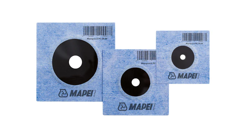 Mapei Mapeguard WP 200 Dichtmanschette 8x8cm für 10-24mm Anschlüsse