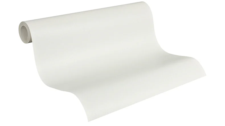 papier peint vinyle blanc classique uni New Life 511