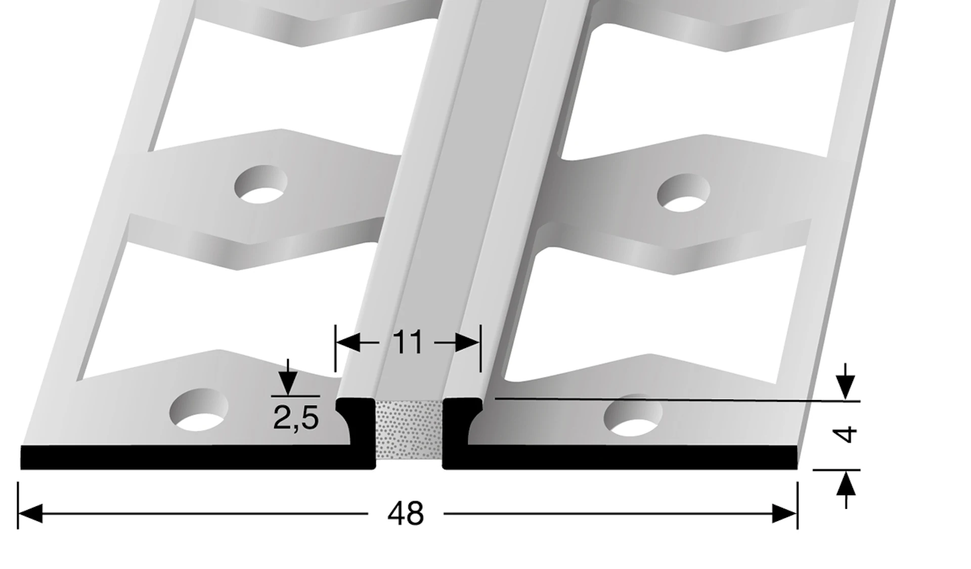 Profilo del giunto di dilatazione planeo 300S 250 cm