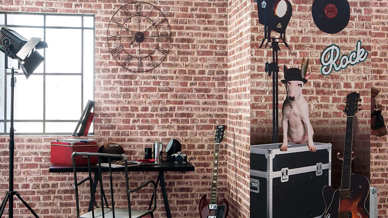 Carta da parati di carta Pareti autentiche 2 A.S. Création muro in pietra stile country beige marrone rosso 191